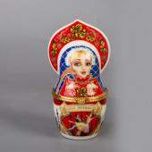 Шкатулка-матрешка с кокошником СПб БАЛЕТ