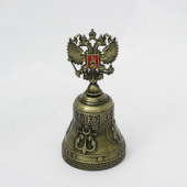 Колокольчик с орлом Кронштадт бронзовый
