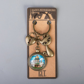 Брелок СПб котик замок Исаакий линза