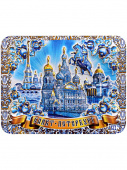Магнит СПб  7*10см гжель 3D