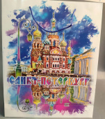 Пакет Спб акварель Спас 33х9.6х41см