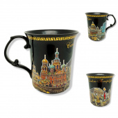Бокал СПб люкс микс черн. 450 мл.