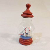 Корабль в бутылке колба new 10 cm