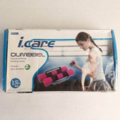 Гантели 3LB JOEREX /2х1.5kg/ розовые