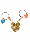 Брелок СПБ Мосты сердце полов. зол.