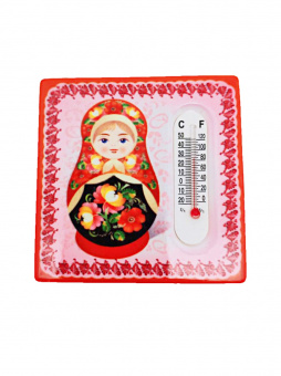 Магнит матрёшка градусник ПАЛЕХ