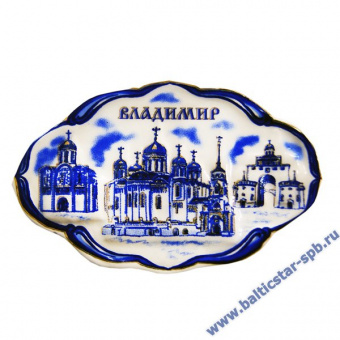 Магнит гжель Владимир