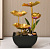 Фонтан золотой лотос в вазе в25xдл17xш16см